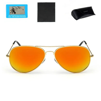 Sunmmer Polarized Sun Glasses Men Women Fashion Luxury Pilot Sunglasses Male UV400 Sunlight Proof Eyewear Female Versatile 3026