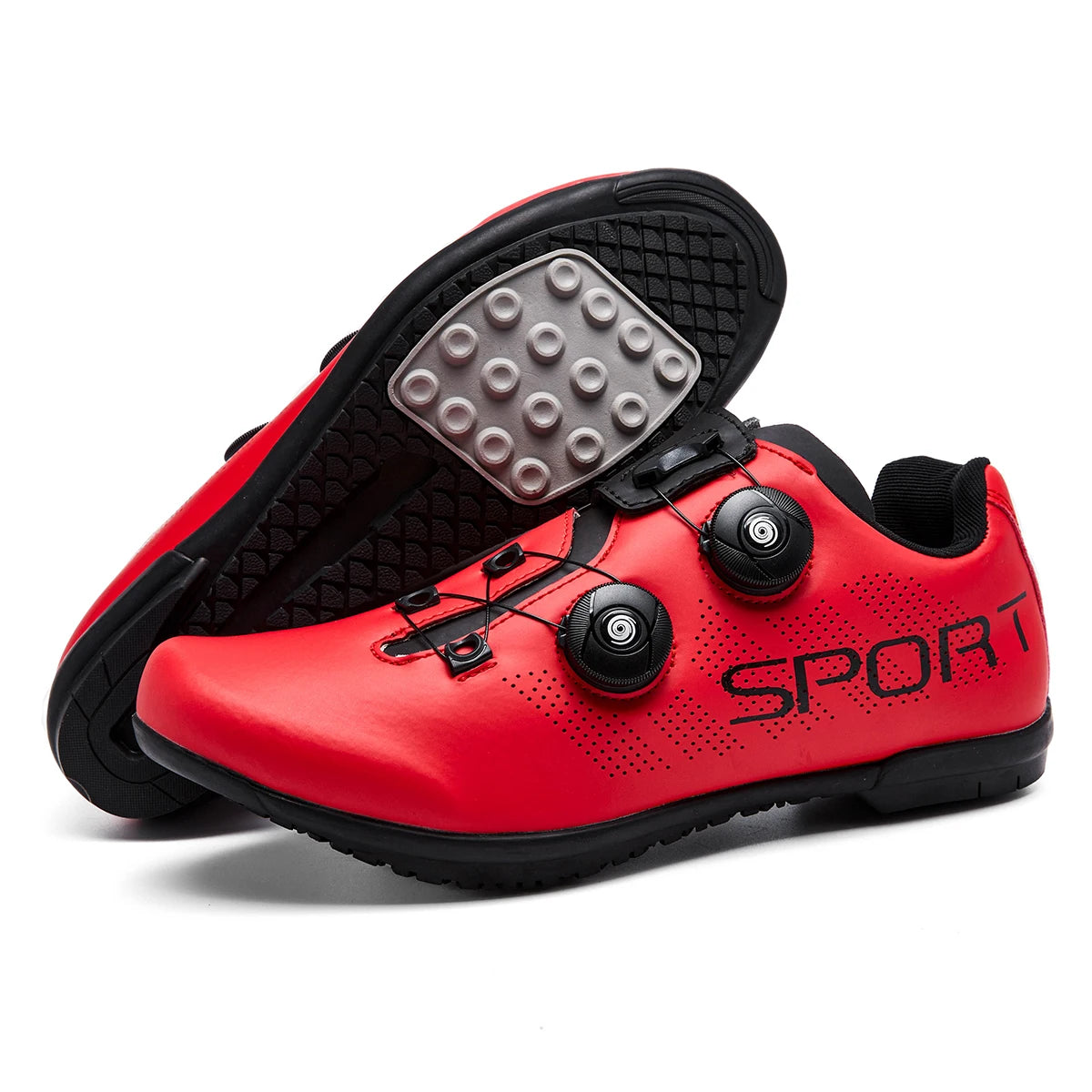 Lock-Free Cycling Shoes Flat Pedal Shoes Men Bike Cleat Sneaker MTB Bicycle Biking Women Breathable Indoor Boots