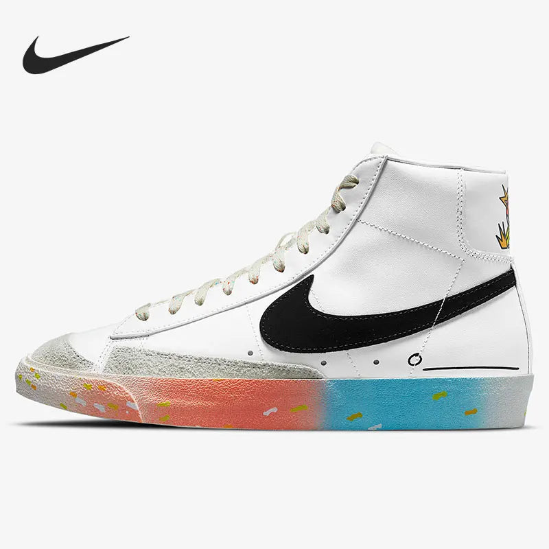 „Nike Authentic“ sezoniniai unisex „Blazer Mid High-Top“ kasdieniai sportiniai bateliai DJ4278-101