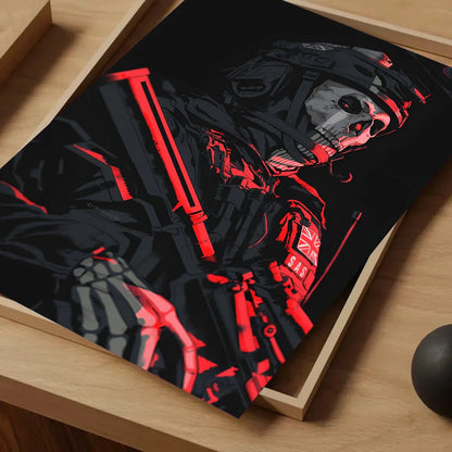 COD Call Of Duty G-Ghosts Poster Self-adhesive Art Waterproof Paper Sticker Coffee House Bar Room Wall Decor