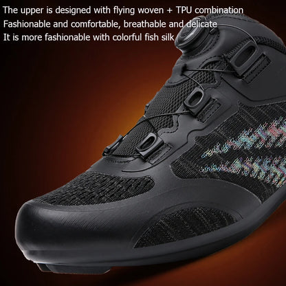 Scarpe da ciclismo MTB uomo donna T03 viola traspiranti, a sgancio rapido, per ciclismo su strada, sport outdoor, racing e allenamento