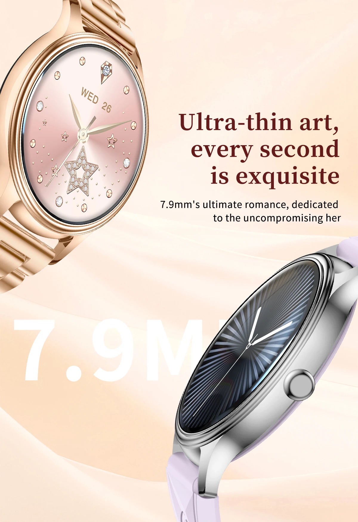 New COLMI L28 Air Ultra-thin Smartwatch 1.32 inch AMOLED Display, Women's Health Management, Exquisite Smart Watch For iOS Phone