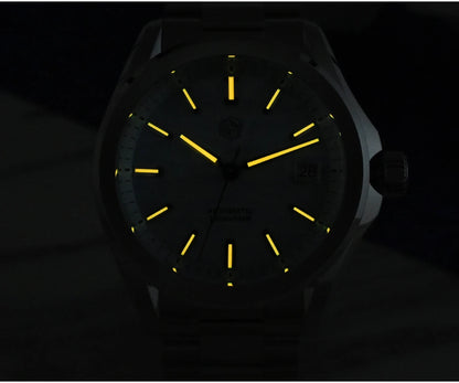 San Martin New Gada Watch 39mm Desert Texture Men Dress Watch NH35 Automatic Mechanical Sapphire Waterproof 100m Luminous SN0129