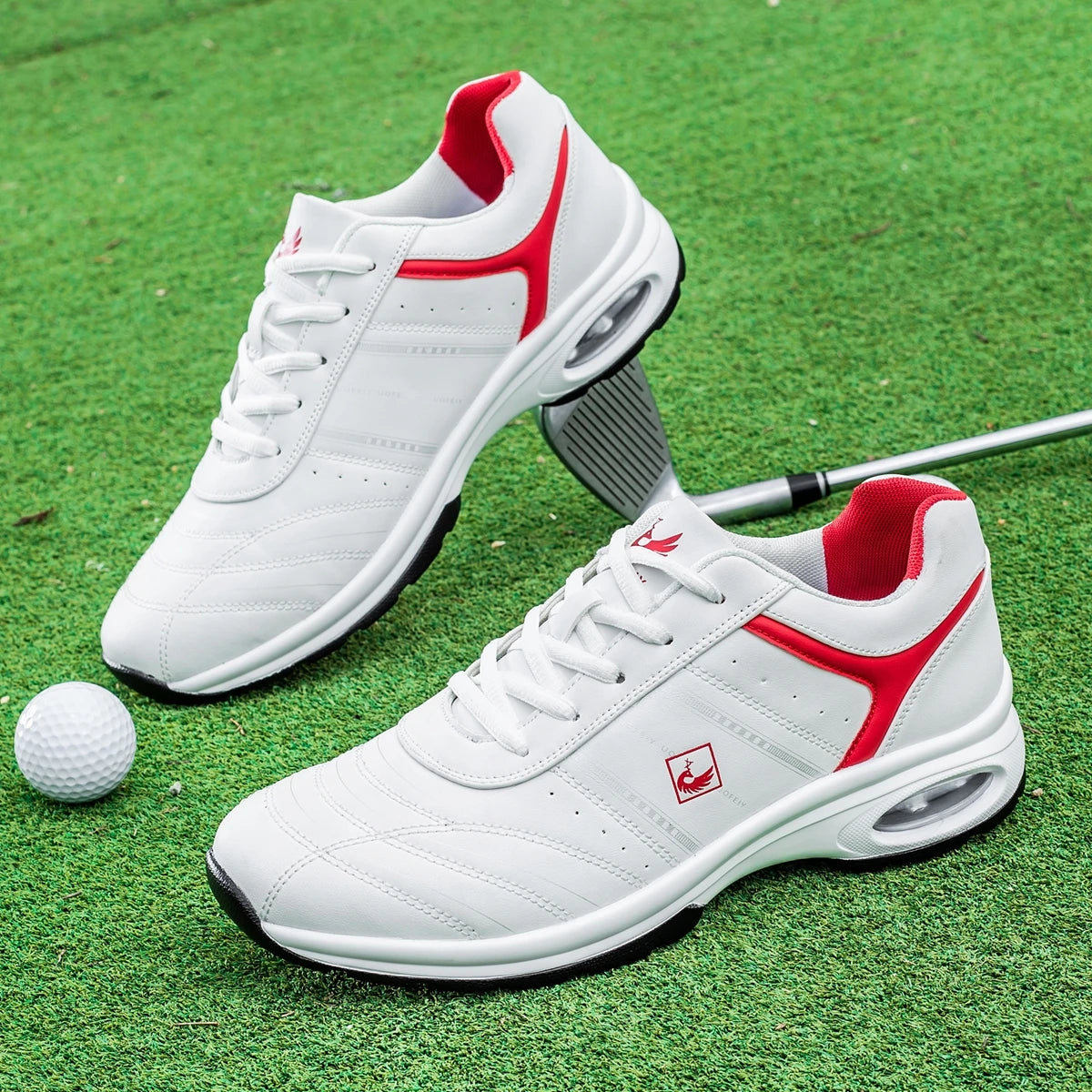 OIMKOI Men Golf Shoes Casual Breathable Waterproof Non-slip Golf Outdoor Training Shoes