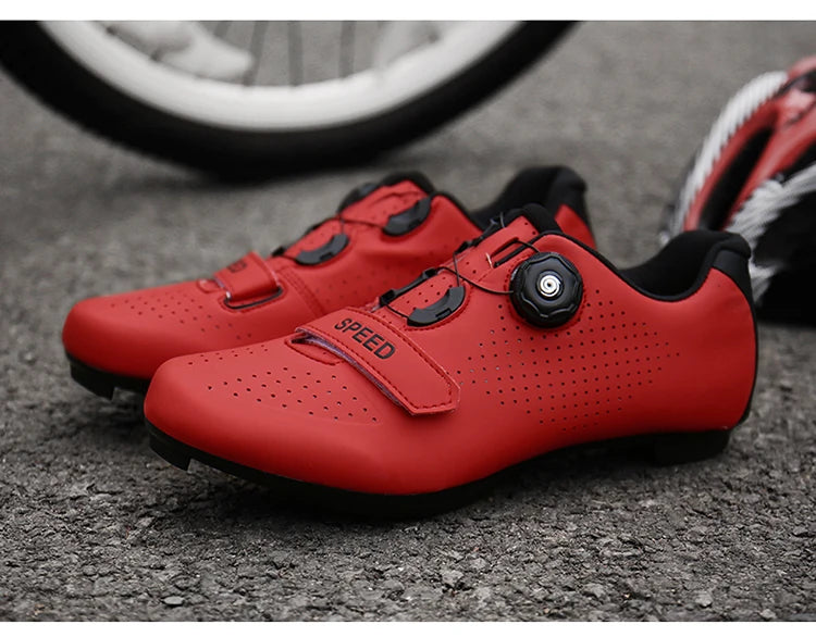 New Unisex pedal Cycling Shoes Flat shoes Suitable For Mountain Sports Pedal Self-Locking Cycling Shoes Breathable Cycling Shoes