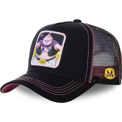Dragon Ball Son Goku Cap Baseball Cap Summer Travel Peaked Cap Men's Embroidery Hip-Hop Sun Visor Adjustable Trucker Mesh Cap