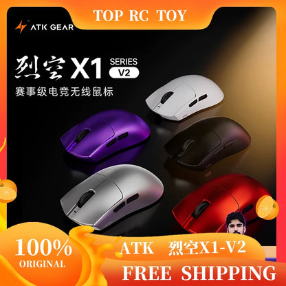 ATK X1 V2 Ultimate 2.0 Mouse Wireless Paw3950 Ultra 54g Lightweight 750ips 0.163ms Low Latency 650ips Gamer New Accessory Gifts