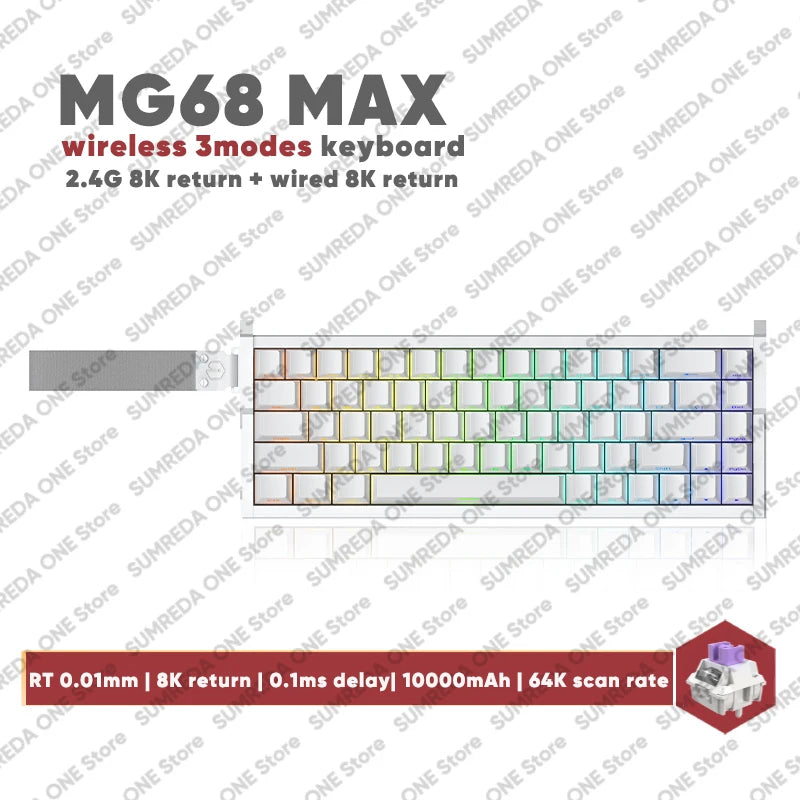IROK MG68 Ace MG68 Plus MG68 Pro MG68 MAX Mini Aluminum Magnetic Gaming Mechanical Keyboard 60% Rapid Trigger Gamer Keyboard