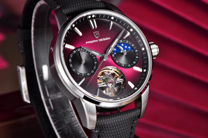 PAGANI DESIGN 2026 Men Mechanical Watch E3255Y 41mm Sapphire Crystal Stainless Steel Calendar Waterproof Reloj Hombre