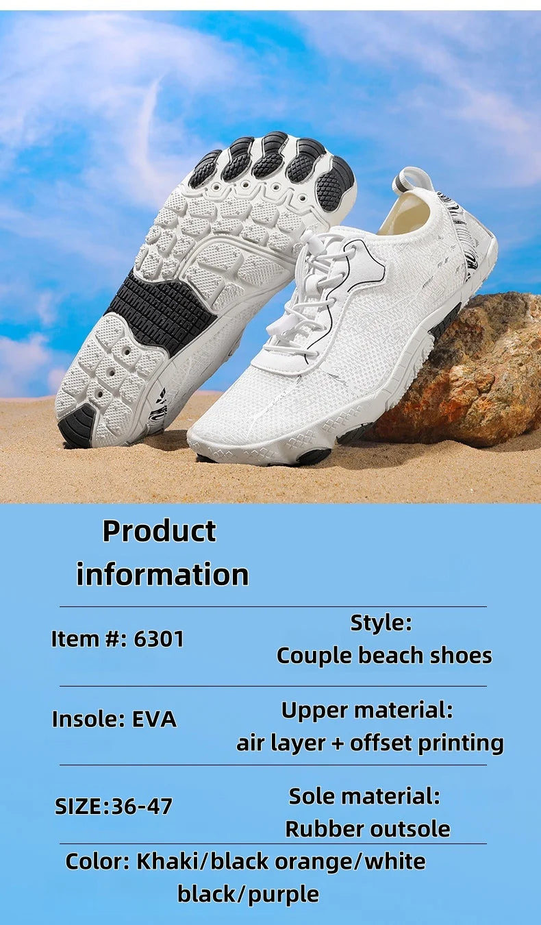 Barefoot Shoes Men And Women Outdoor Beach Shoes Quick-Drying Non-Slip Shoes, Water Sports indoor Fitness Shoes, Sports Shoes