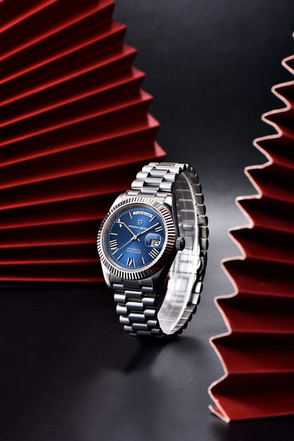 PAGANI DESIGN 2026 New Gold Green 40MM Date Week Men's Watches Automatic Watch Men AR Sapphire Glass NH36A Mechanical Wristwatch