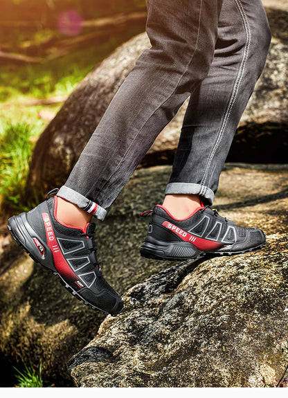 Hiking Shoes Men's Outdoor Rubber-Soled Non-Slip Tactical Training Shoes Lightweight Comfortable Hiking Travel Sports Shoes Men