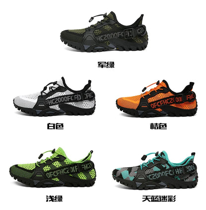 New Men's Outdoor Leisure Hiking Shoes Women's Beach Shoes Wading Shoes Couples Quick-Drying Rock Climbing Sneakers 36-47#