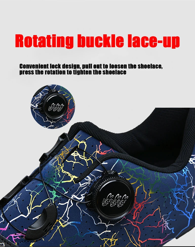 New Cycling Shoes Men Self-Locking Road Cycling Shoes Outdoor Mountain Cycling Sports Shoes Women Indoor Spinning Cycling Shoes