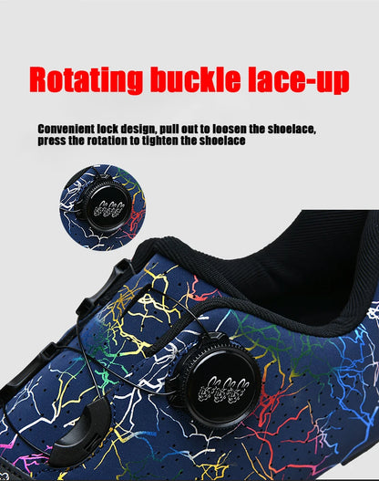 New Cycling Shoes Men Self-Locking Road Cycling Shoes Outdoor Mountain Cycling Sports Shoes Women Indoor Spinning Cycling Shoes