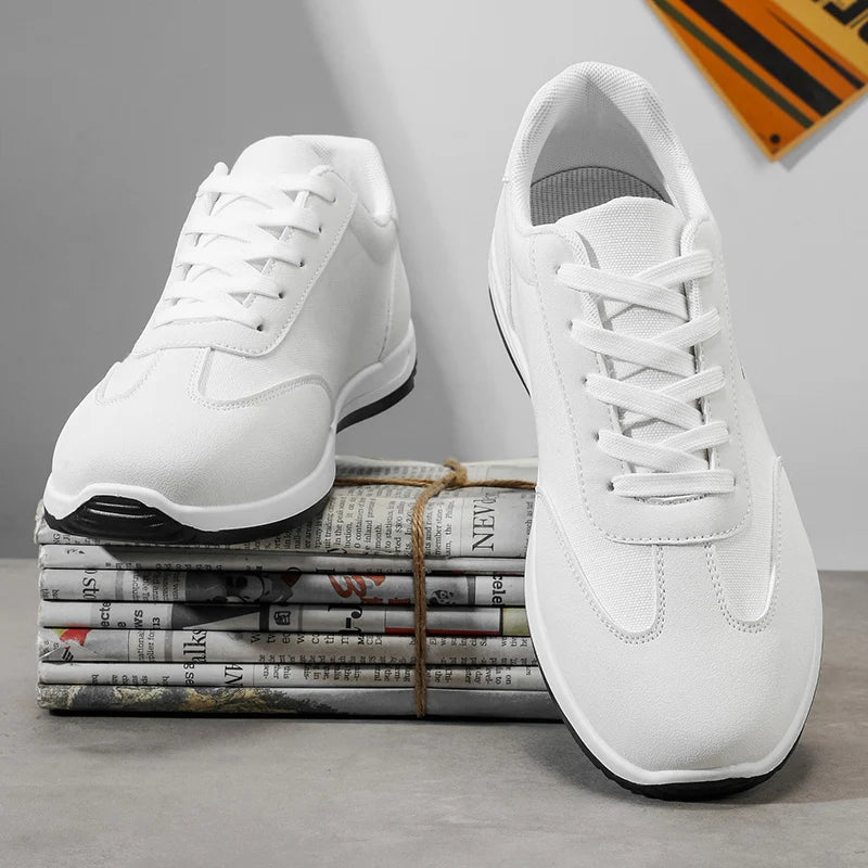 Men's Shoes, Spring and Autumn Trendy Shoes, New Cross-Border Models, White, Black, Red Sneakers, Soft-Soled Breathable Men's Low-Top Versatile Casual Shoes