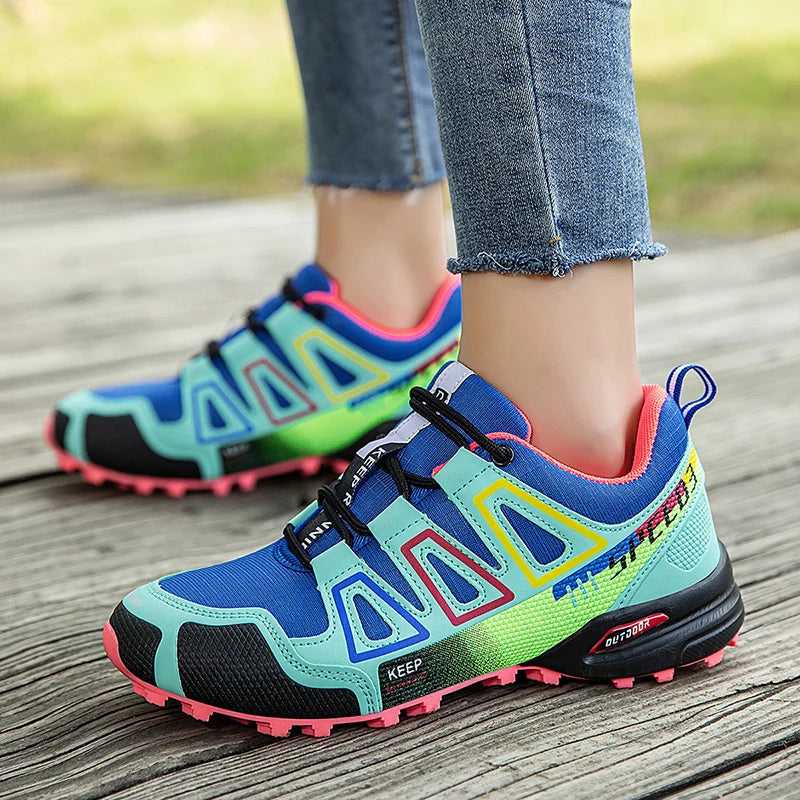 Mens Hiking Shoes Outdoor Off-road Anti Slip Leisure Mountain Camping Sneakers Unisex Comfortable Cushioning Travel Hiking Shoes