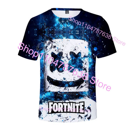Summer T-shirt Raven Ultima Knight F-Fortnite T Shirt 3D Print Banana Peely Men's Tee Battle Royale Game Tops Birthday Gifts