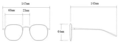 NEW Sunglasses Unisex Sun Glasses Anti-UV Spectacles Oversize Frame Eyeglasses Personality Ornamental Simplity Google