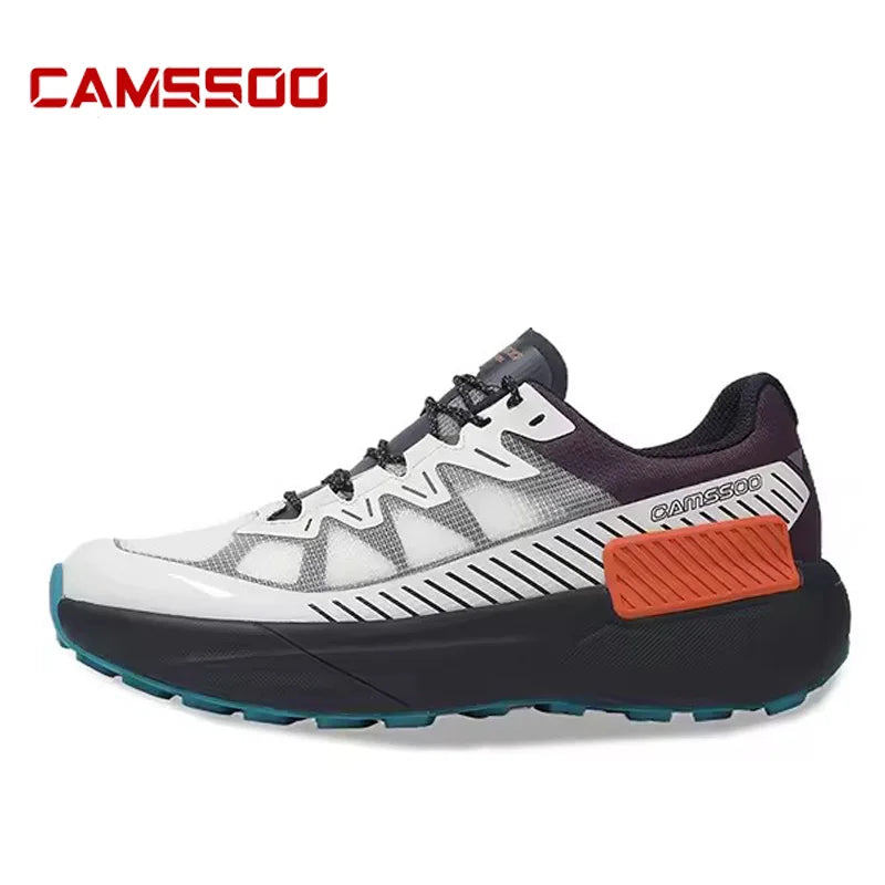 CAMSSOO hiking shoes men summer breathable non-slip running shoes travel outdoor sports cushioning casual boots off-road shoes