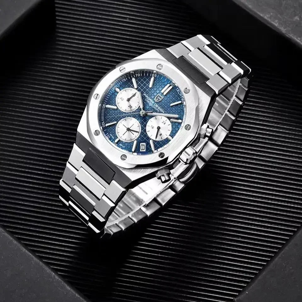 Pagani Design 2026 New VK63 Men's Business Quartz Watch Sapphire Stainless Steel 20Bar Waterproof Sports Chronometer Code Watch
