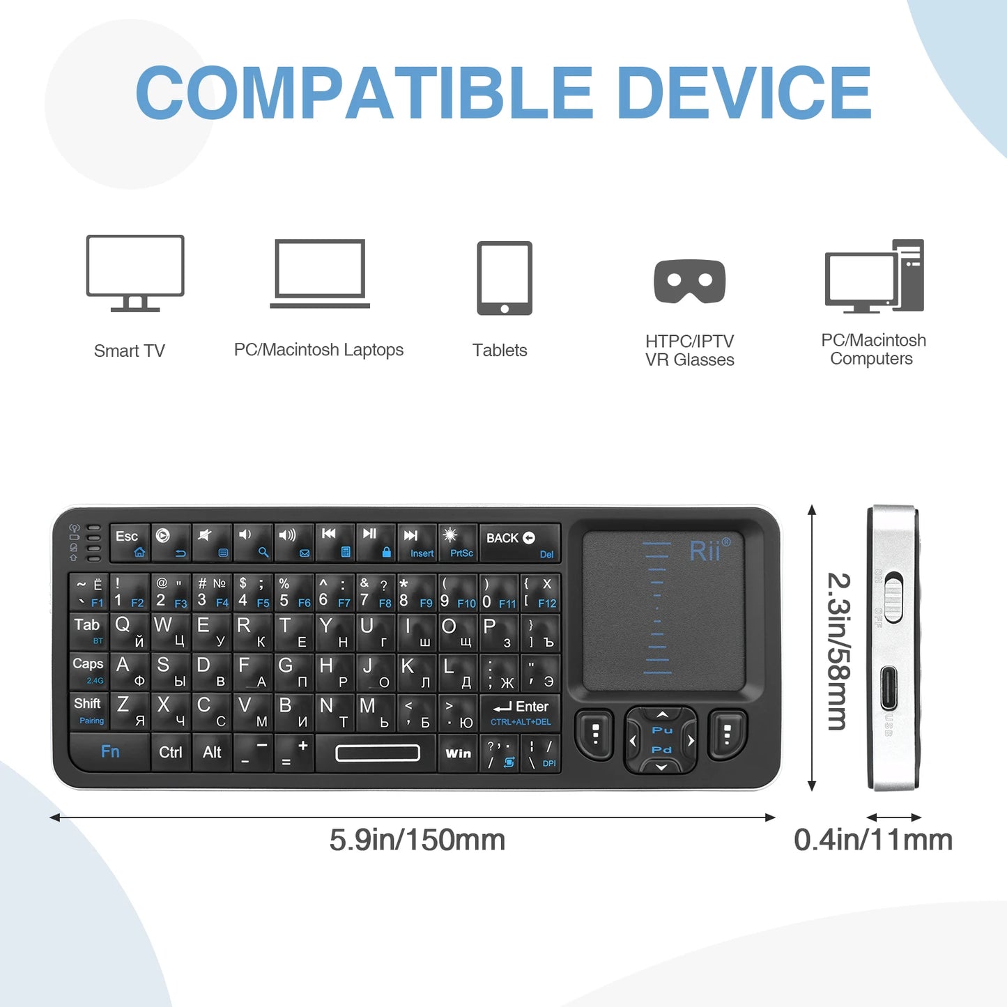 Rii K06 Russian Keyboard