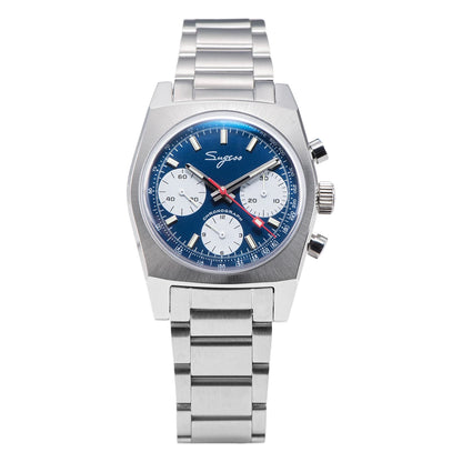 Sugess S419 Series 37mm Original Swanneck Movement Chronograph Master Mens Watch Mechanical Wristwatch Dome Sapphire Crystal New