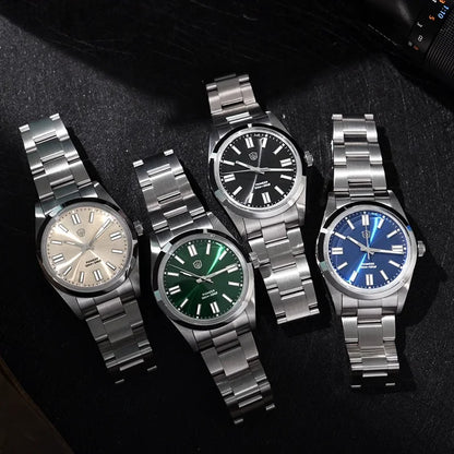 Watchdives WD1016 V3 36Mm Vintage Watch VH31 Sweep Quartz Watches Man Enamel Blue K1 Bubble Mirror Sapphire Lumes 10Atm Relojes