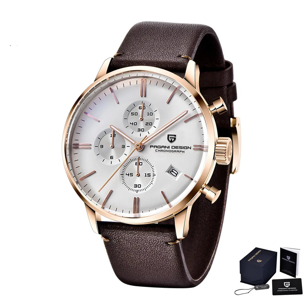 Pagani Design Men's Chronograph Watch  Japan VK67 Movt Waterproof Multifunctional Business Sports Quartz Watch Relogio Masculino