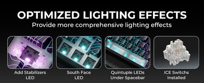 Teclado mecânico XVX M67 JadeStone com teclas IMD-Tech, hot-swappable, gasket, tri-mode, RGB personalizado, sem fios, 65%