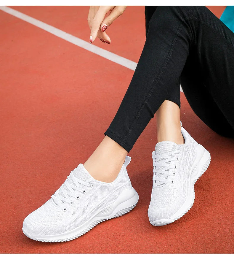 Women's Running Shoes Breathable Casual Lightweight Gym Outdoor Sport Comfortable Sneakers