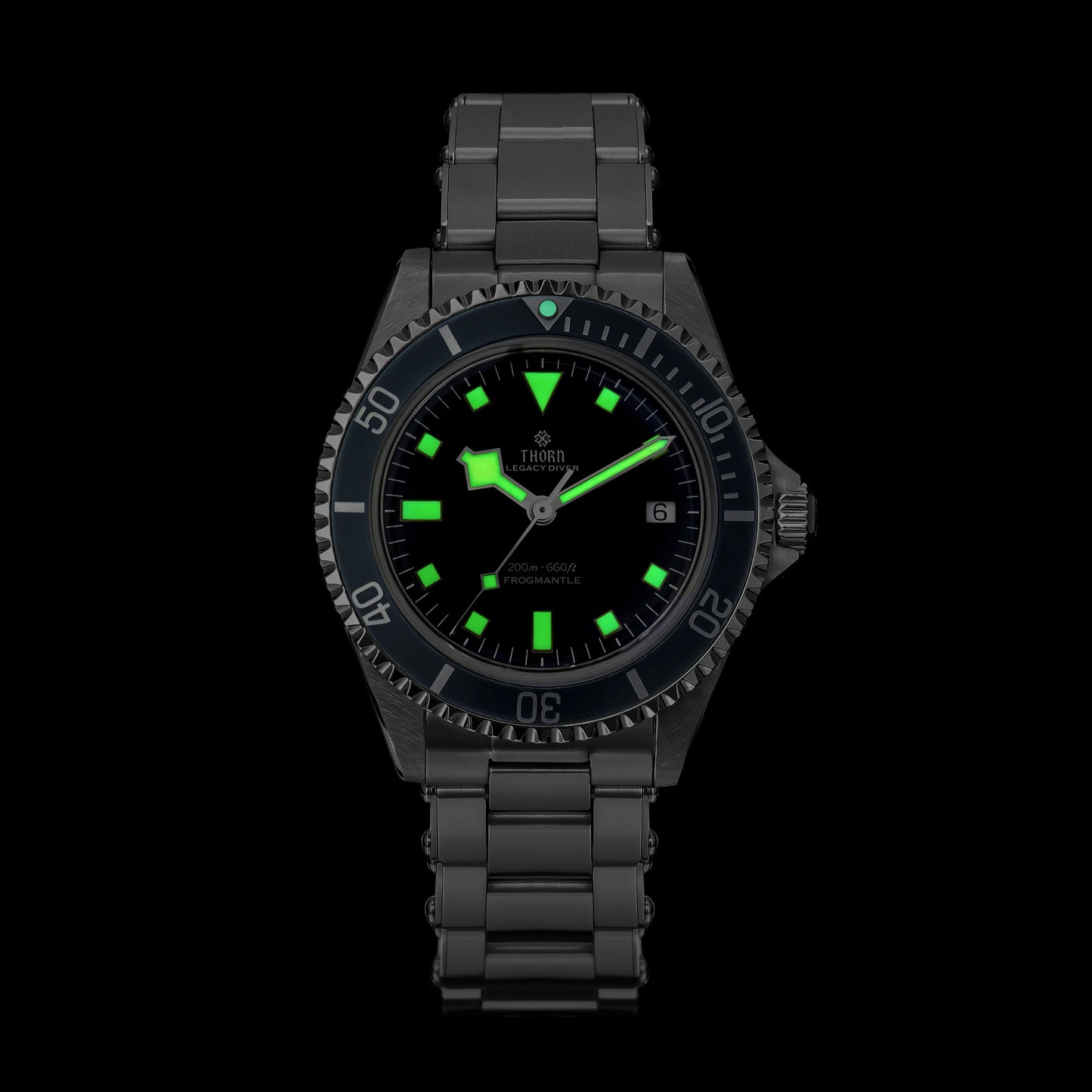 Thorn T023 V3 40mm Men Diving Watch PT5000 Automatic Movement Mechanical Vintage Watches 200m Water Resistance Sapphire