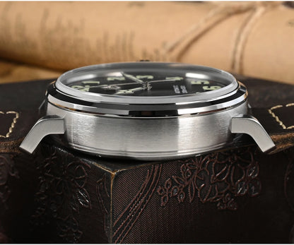 San Martin Fashion Men's Watch 40mm Pilot Automatic Mechanical YN55 PT5000 SW200 Stainless Steel Luminous Waterproof 100m