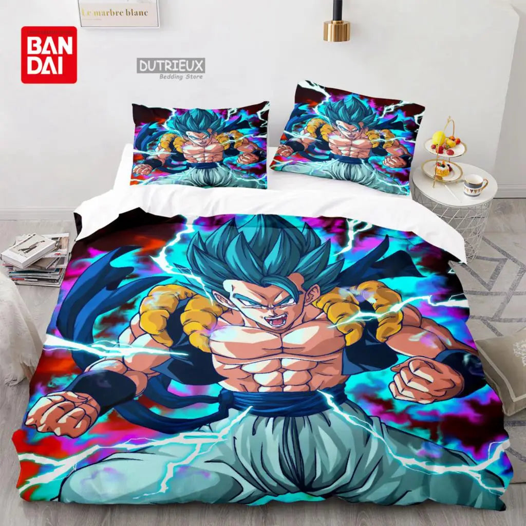 Dragon Ball-sengesæt Anime Goku dynebetræk, dyne og sengetøj Single Twin Full Queen Size 3D gave til børn, voksne og drenge