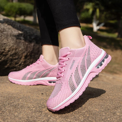 New Summer Rebound Womens Sports Shoes Lightweight Shock-absorbing Running Shoes Marathons Foot Protection Balance Walking Shoes