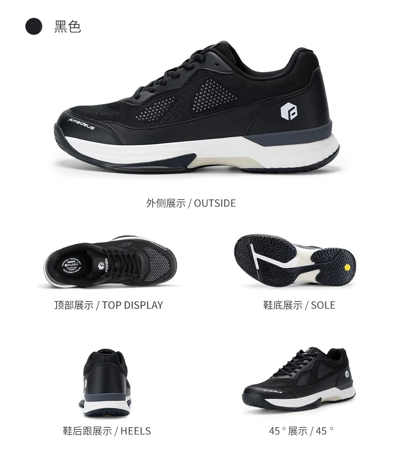 FitVille Pofessional Tennis Shoes for Mens  Soprt Shoes Training Sneakers Anti-Slip Sweat Absorbent Swollen Feet Arch Support