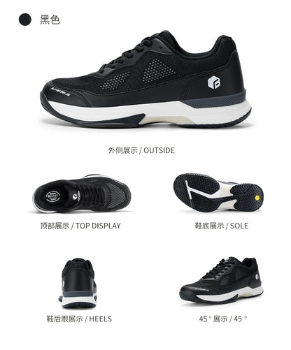 FitVille Pofessional Tennis Shoes for Mens  Soprt Shoes Training Sneakers Anti-Slip Sweat Absorbent Swollen Feet Arch Support