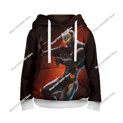 Sweatshirts com Capuz Fortnite 2025 Novas com Impressão 3D para Homem, Hoodie Harajuku de Manga Comprida, Sweatshirt Oversized Unissexo para Cosplay
