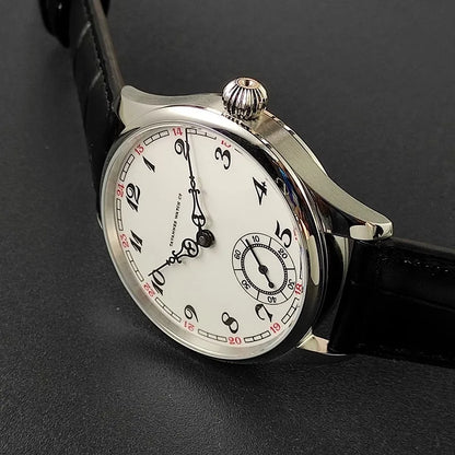 Men's Manual Mechanical Watch Roasted Blue Pin Seagull ST3621 Vintage Business Men's Waterproof Genuine Leather Watch