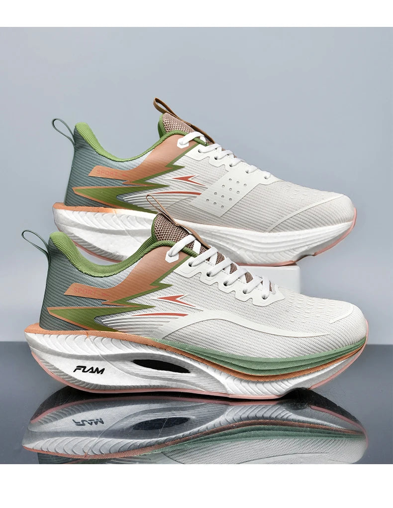 Men Sports Running Shoes Marathon Air Cushion Breathable Lightweight Comfortable Women Outdoor Athletic Sneakers Jogging Tenis