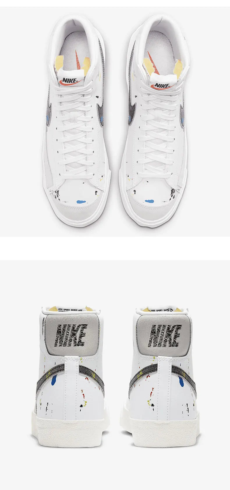 Nike genuine seasonal new men's and women's mid top new skateboard shoes, sports and casual shoes DC7331-100