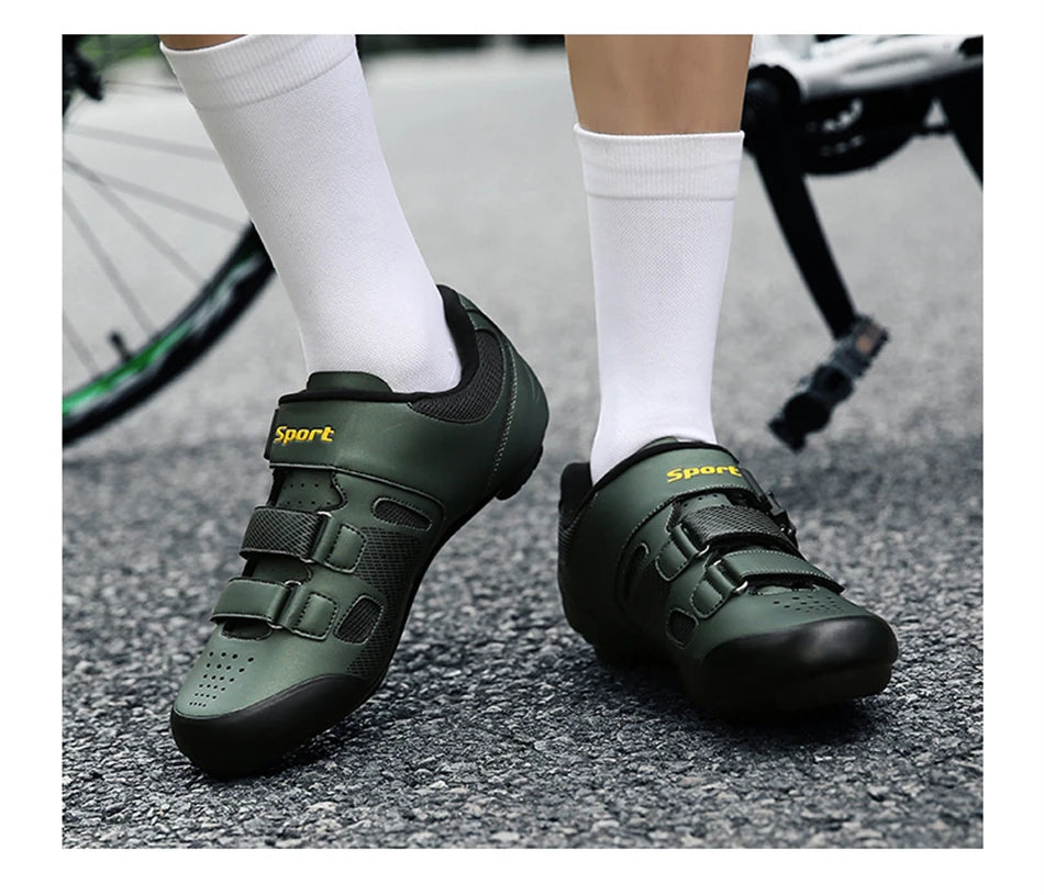 Men's Cleatless Cycling Shoes Flat Pedal MTB Shoes Non-Slip Rubber Speed Road Bike Shoes Women Racing Mountain Bicycle Sneakers