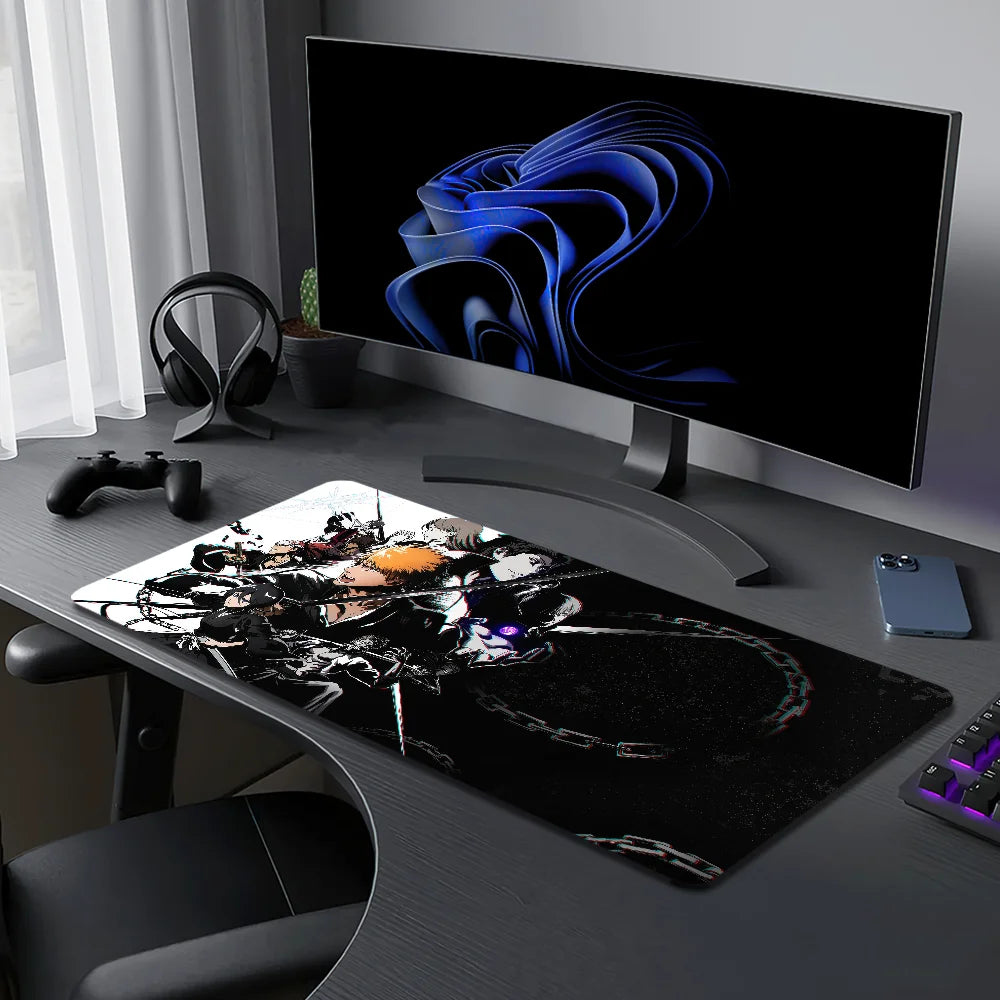 B-BLEACH Rebirth of Souls Mouse Pad Desk Mat Large Non-slip Anti-fray Keyboard Ergonomic Office Rubber PC Home Custom