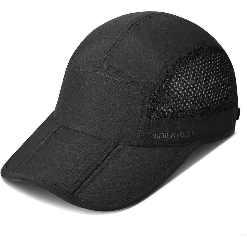 GADIEMKENSD Snabbtorkande, hopfällbara och bärbara basebollkepsar för män, sommar, havsvågbroderi, unisex, sport, solhattar, snapback-keps