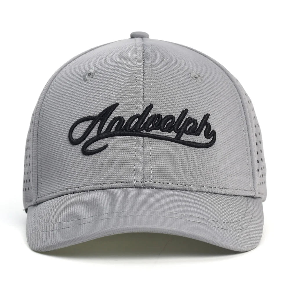 Casquette de baseball à mailles, à visière courte, dos fermé, pour homme et femme, respirante, à fermeture à pression, ajustée, style « dad hat », réglable, unie, style « trucker »