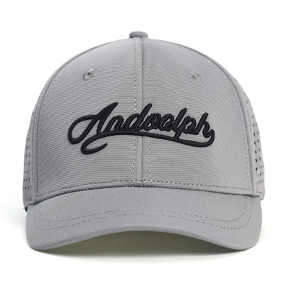 Casquette de baseball à mailles, à visière courte, dos fermé, pour homme et femme, respirante, à fermeture à pression, ajustée, style « dad hat », réglable, unie, style « trucker »
