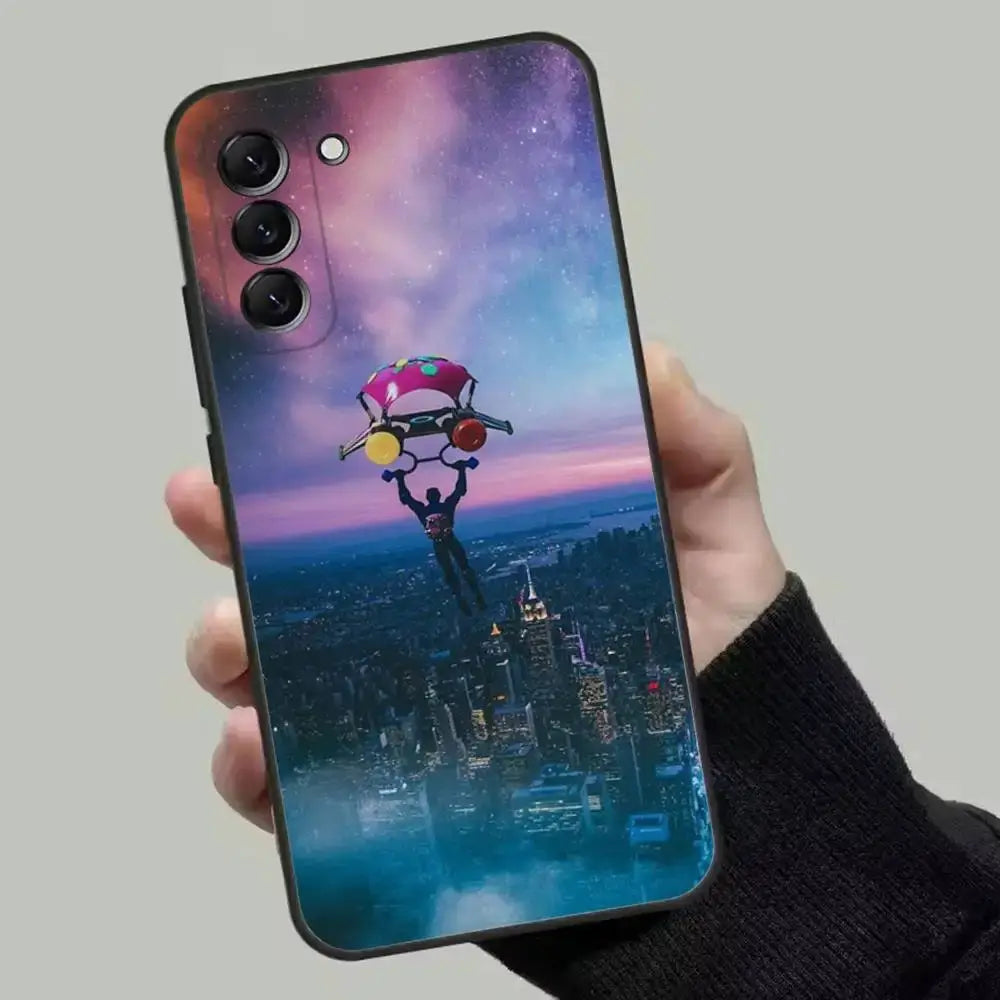 M-Midas F-Fortnite Phone Case For Samsung Galaxy A13,A21s,A22,A31,A32,A52,A53,A71,A80,Soft Black Shell