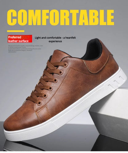 Sapatos de Homem 2026 Novo Estilo Quatro Estações, Versáteis e Modernos, Sola Macia, Brancos, Casuais e Respiráveis para o Verão
