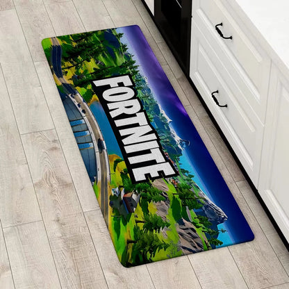 Capacho de Entrada Fortnites, Jogo Popular, Tapete Antiderrapante para Cozinha, Sala de Estar, Varanda e Casa de Banho, Tapete de Chão