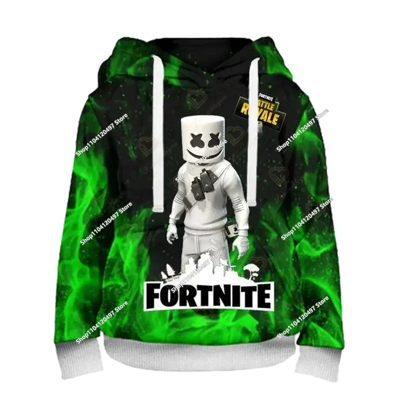 Hoodies für Jungen und Mädchen Fortnite Kinder-Pullover 3D-bedruckte Hoodies Battle Royale Herren-Hoodies Herbstmode Kinderbekleidung